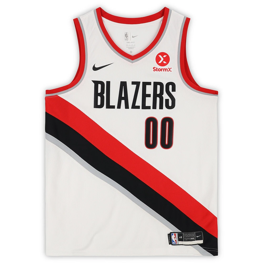 Scoot Henderson Portland Trail Blazers Autographed White Nike Swingman Jersey