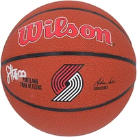 Scoot Henderson Portland Trail Blazers Autographed Wilson Team Logo Basketball