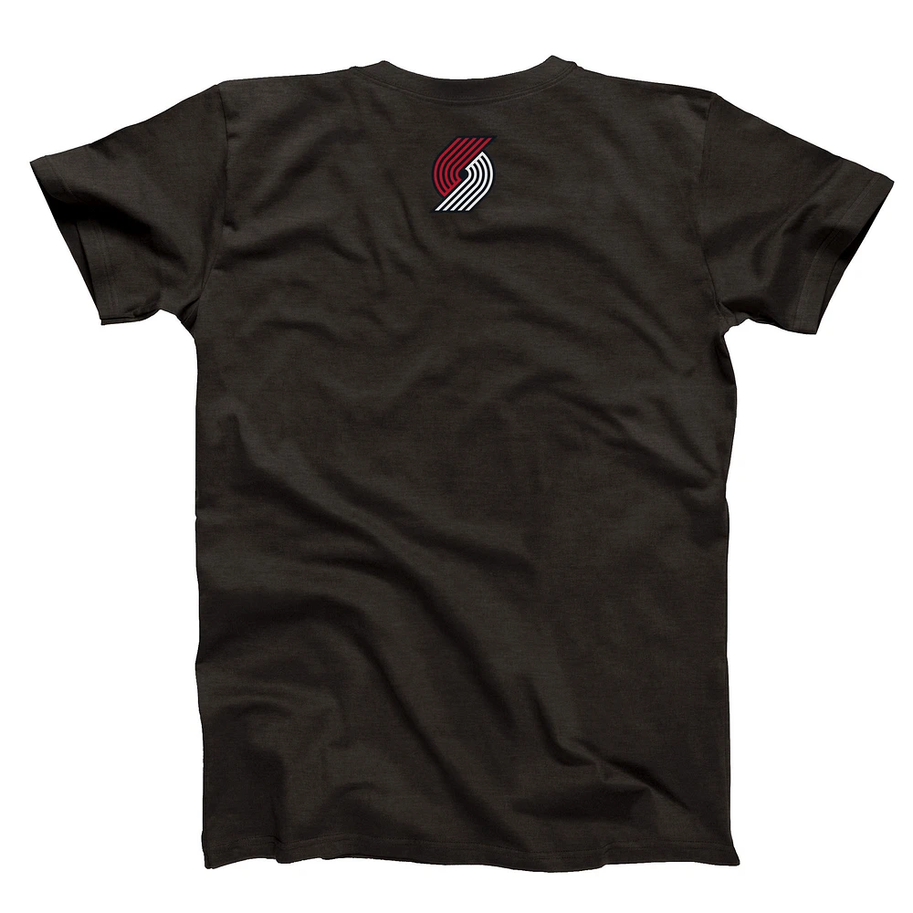 Unisex Hyperfly  Heather Black Portland Trail Blazers Year of the Dragon Lunar New Collection T-Shirt