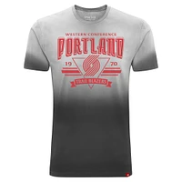 T-shirt unisexe Sportiqe Portland Trail Blazers Bingham Sun-Fade noir