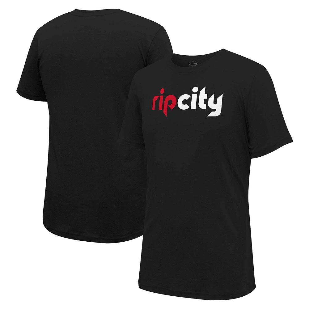 T-shirt unisexe avec logo principal, noir, Portland Trail Blazers Stadium Essentials