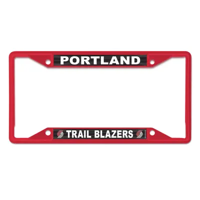 Cadre de plaque d'immatriculation couleur chrome WinCraft Portland Trail Blazers