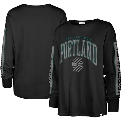 T-shirt à manches longues SOA Portland Trail Blazers City Edition '47 pour femme