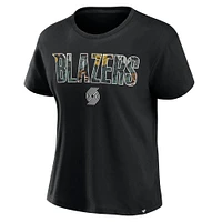 Women's Fanatics  Black Portland Trail Blazers Team T-Shirt