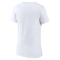 Women's Fanatics White Portland Trail Blazers Bench Warmer V-Neck T-Shirt