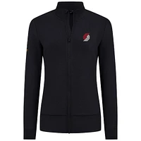 Veste zippée intégrale noire pour femme Levelwear Portland Trail Blazers Shine