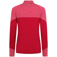 Haut à glissière quart de tour rouge rayures classiques des Portland Trail Blazers pour femme Levelwear