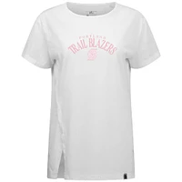 Women's Levelwear White Portland Trail Blazers Mother's Day Influx Arch T-Shirt