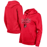 Sweat à capuche New Era rouge Portland Trail Blazers 2023/24 City Edition pour femme