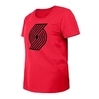 T-shirt New Era rouge Portland Trail Blazers 2023/24 City Edition pour femme