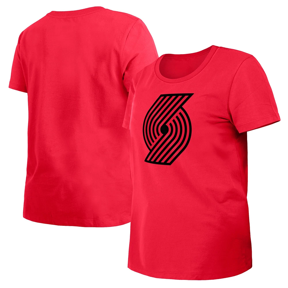 T-shirt New Era rouge Portland Trail Blazers 2023/24 City Edition pour femme