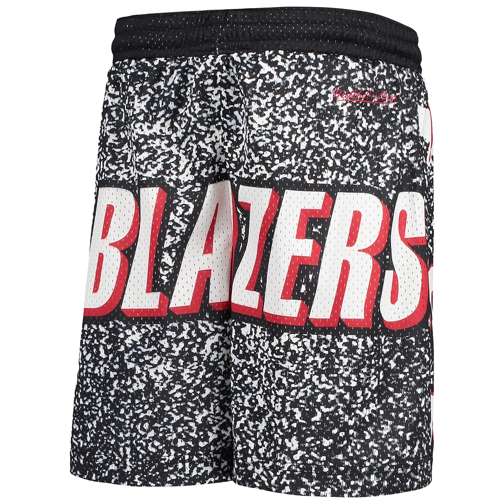 Mitchell & Ness Short Portland Trail Blazers Hardwood Classics Jumbotron noir pour jeune