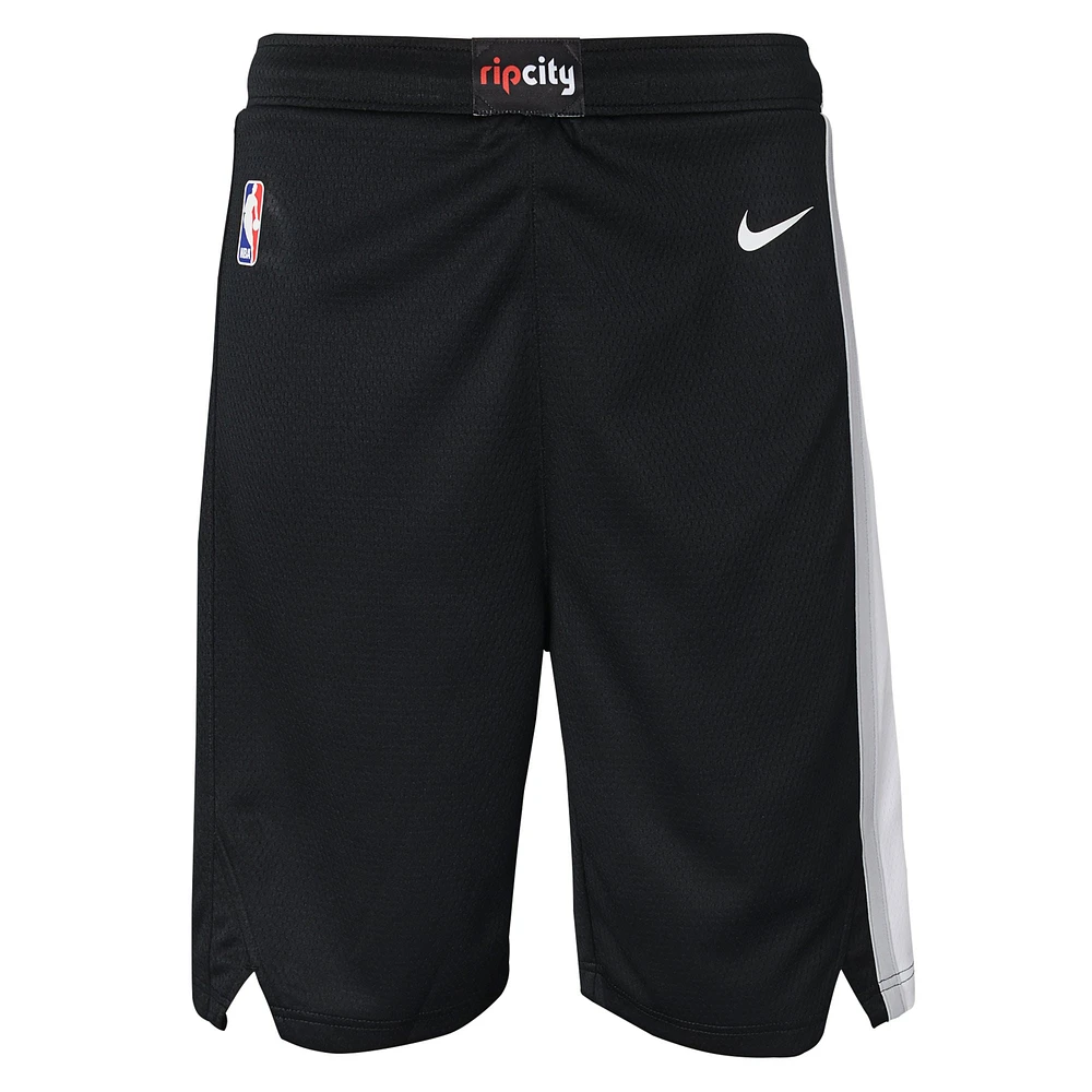 Youth Nike Black Portland Trail Blazers Swingman Performance Shorts – Icon Edition