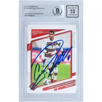 Cristiano Ronaldo Portugal National Team Autographed 2018 Panini Prizm  World Cup #154 BAS Authenticated Card