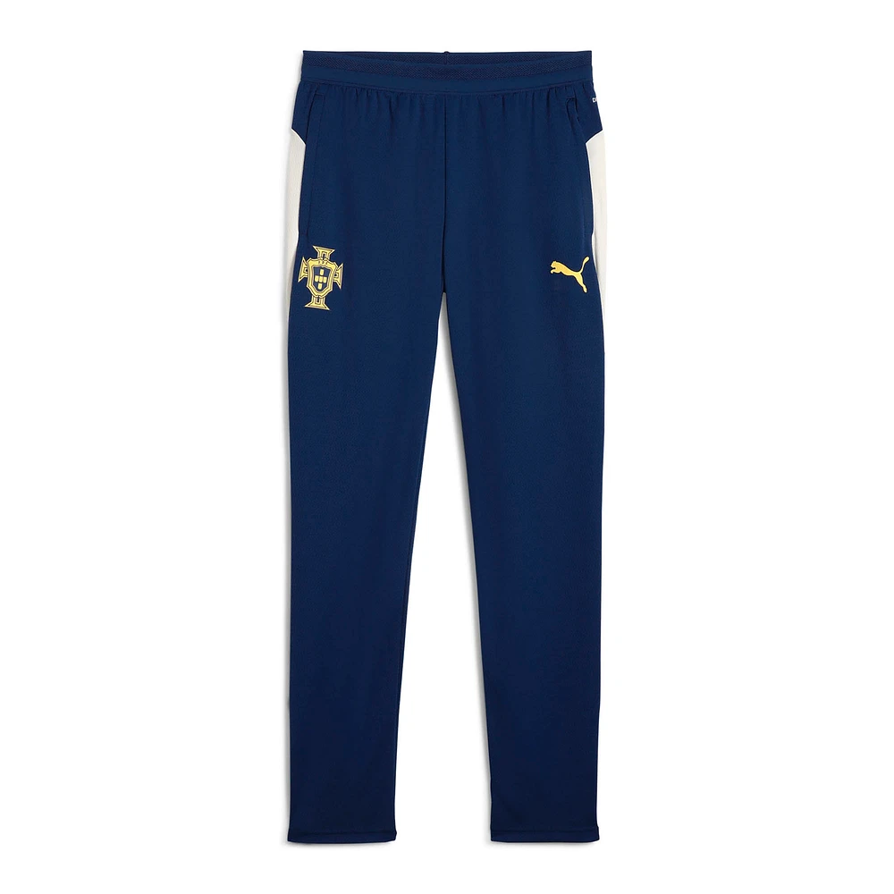 Pantalon d'entraînement Puma bleu pour homme de l'équipe nationale du Portugal 2025