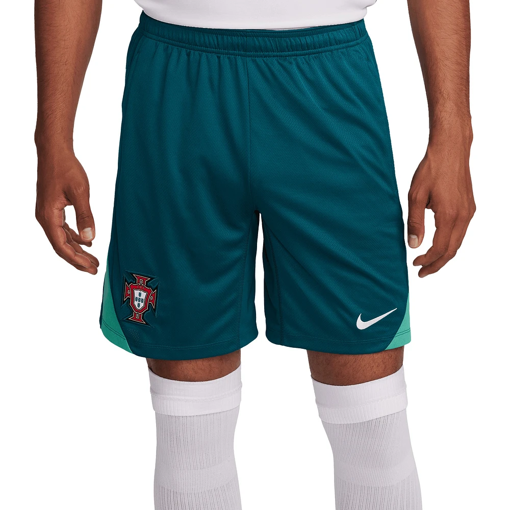 Short Nike bleu sarcelle de performance l'équipe nationale du Portugal 2024 Strike pour homme