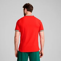 Maillot authentique à domicile Puma Cristiano Ronaldo rouge de l'équipe nationale du Portugal 2024/25 pour homme