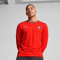 Men's Puma Cristiano Ronaldo Red Portugal National Team 2025 Home Replica Long Sleeve Jersey