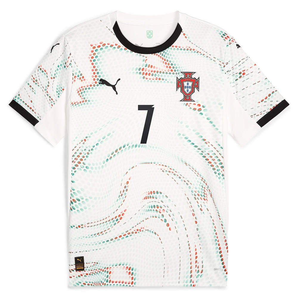 Maillot réplique extérieur blanc Puma Cristiano Ronaldo de l'équipe nationale du Portugal 2024/25 pour homme