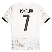 Maillot réplique extérieur blanc Puma Cristiano Ronaldo de l'équipe nationale du Portugal 2024/25 pour homme