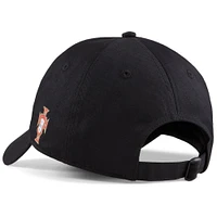 Casquette ajustable unisexe Puma noire pour supporter de l'équipe nationale du Portugal