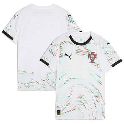 Maillot réplique extérieur blanc Puma de l'équipe nationale du Portugal 2025 pour femme