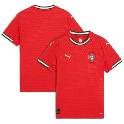 Maillot réplique à domicile Puma Red Portugal 2025 pour jeunes