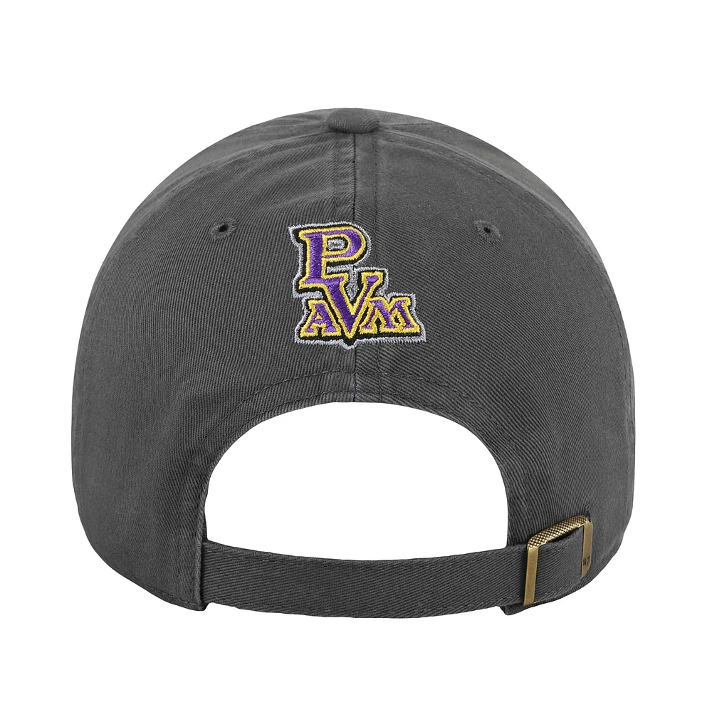 Men's '47 Charcoal Prairie View A&M Panthers Side & Back Clean Up Adjustable Hat