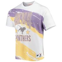 Men's Mitchell & Ness White Prairie View A&M Panthers Paintbrush Sublimated T-Shirt