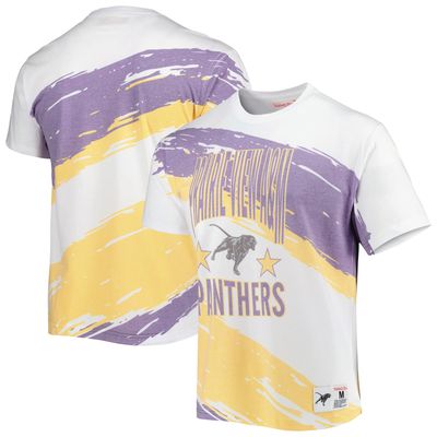 Men's Mitchell & Ness White Prairie View A&M Panthers Paintbrush Sublimated T-Shirt