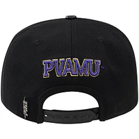 Men's Pro Standard Black Prairie View A&M Panthers Arch Over Logo Snapback Hat