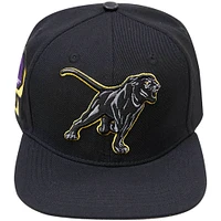 Men's Pro Standard Black Prairie View A&M Panthers Mascot Logo Snapback Hat