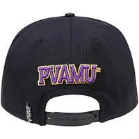 Men's Pro Standard Black Prairie View A&M Panthers Mascot Logo Snapback Hat