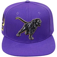 Men's Pro Standard Purple Prairie View A&M Panthers Mascot Logo Snapback Hat