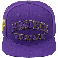 Men's Pro Standard Purple Prairie View A&M Panthers Prairie View Logo Snapback Hat