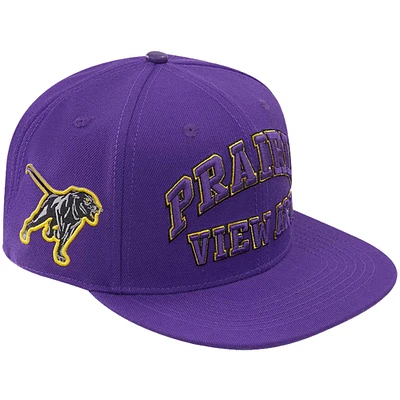 Men's Pro Standard Purple Prairie View A&M Panthers Prairie View Logo Snapback Hat