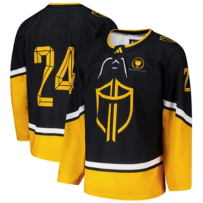 Men's adidas Black/Gold 2024 Presidents Cup International Team Hockey Jersey