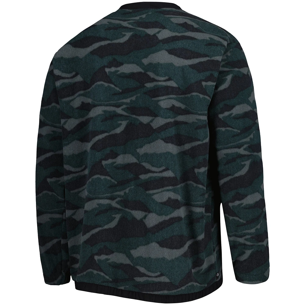 Men's adidas Green/Black Presidents Cup TXT Crew Pullover Sweatshirt
