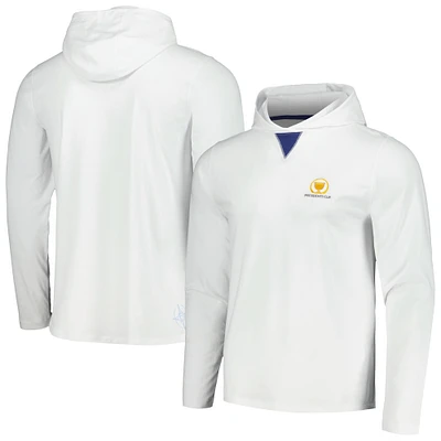 Men's B. Draddy  White Presidents Cup Long Sleeve Hoodie T-Shirt