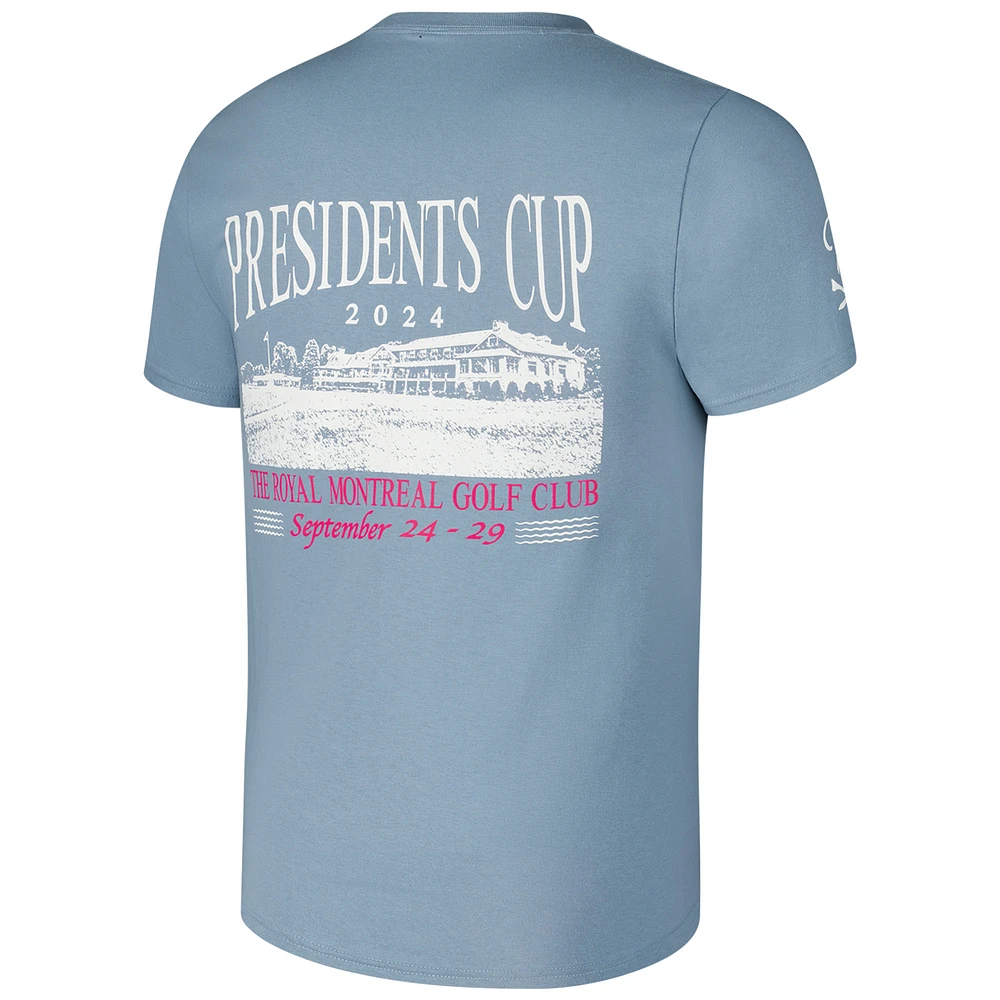 Men's Barstool Golf Blue 2024 Presidents Cup Clubhouse T-Shirt