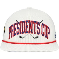Men's Barstool Golf  Cream Presidents Cup Corduroy Coachella Snapback Hat