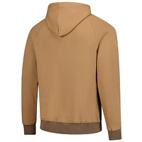 Men's Barstool Golf x Presidents Cup Brown Ribbed Pullover Hoodie