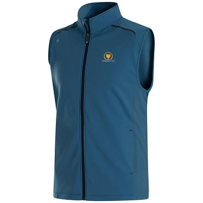 Men's FootJoy  Blue Presidents Cup Full-Zip Pullover Vest