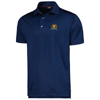 Polo FootJoy Navy Presidents Cup en fil d'Écosse imprimé triangle ton sur ProDry pour hommes