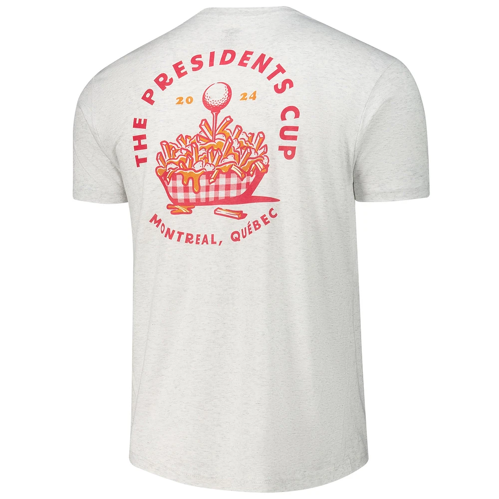 Men's Imperial White 2024 Presidents Cup Poutine Tri-Blend T-Shirt