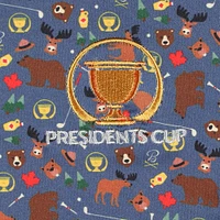 Men's Navy Barstool Golf x Presidents Cup Regional Printed Polo