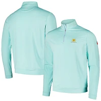 Men's Peter Millar Aqua Presidents Cup Perth Melange Performance Quarter-Zip Top