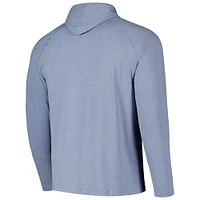 T-shirt à capuche manches longues raglan de l'équipe internationale la Coupe des Présidents Peter Millar bleu pour hommes Aurora Performance