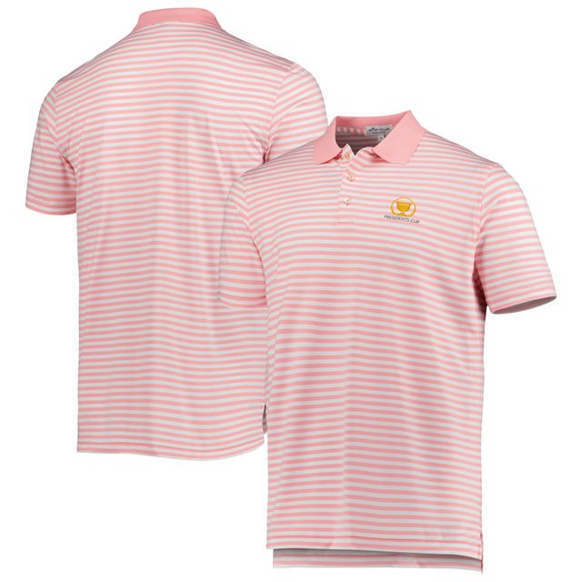 Polo en jersey rose Peter Millar Presidents Cup Ramon pour homme