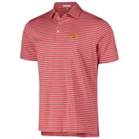 Polo en jersey rouge Peter Millar Presidents Cup Team USA Drum Performance pour hommes